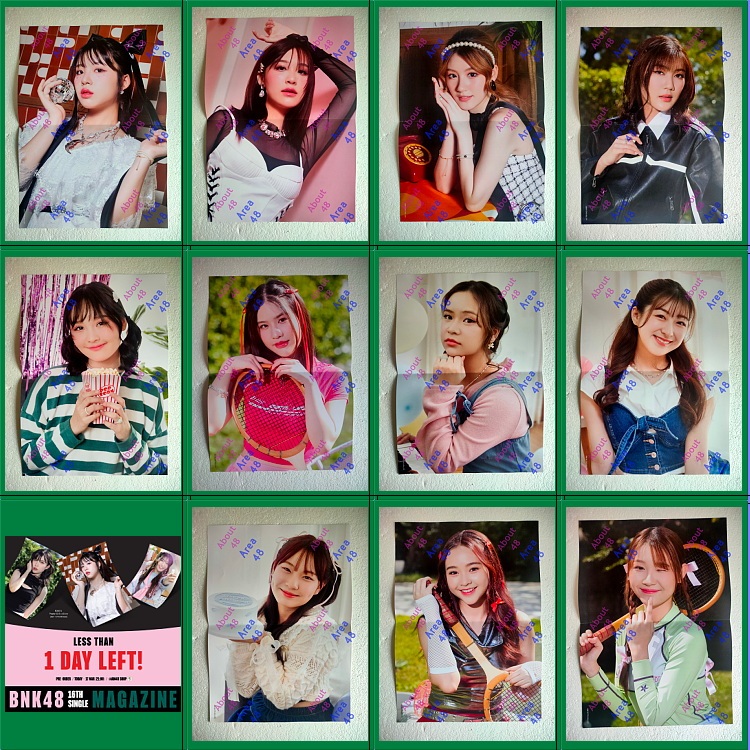 GE4 โปสเตอร์ Magazine (2/2) CGM48 แชมพู แองเจิ้ล มีน จิงจิง Cgm BNK48 Bnk GE 2023 Poster โปสเตอร์พับ