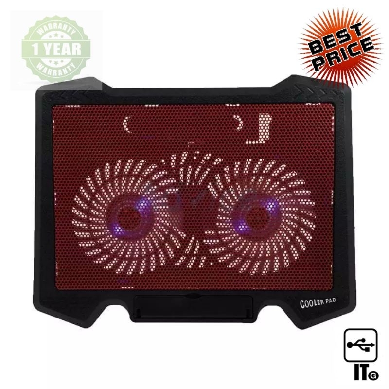 Cooler Pad (2 Fan) OKER C-818 ประกัน 1Y พัดลมระบายความร้อน