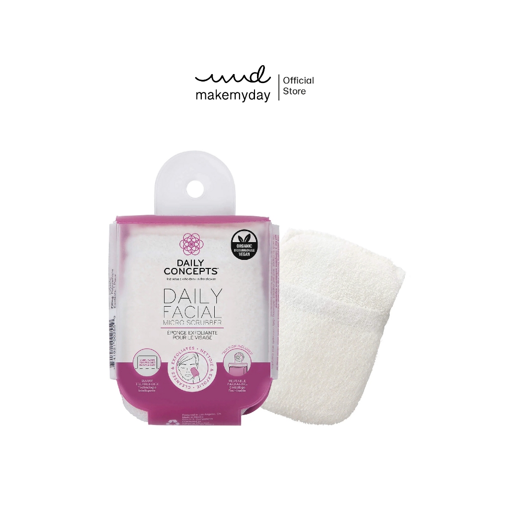 Daily Concepts - ฟองน้ำขัดหน้า, ฟองน้ำสครับผิวหน้า  (DAILY FACIAL MICRO SCRUBBER)