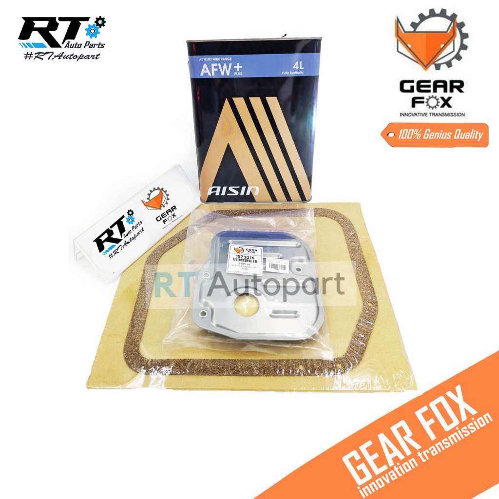 Gearfox ชุดถ่ายน้ำมันเกียร์ Toyota Altis 1.8 ปี03-07 ปี08-13 ZRE171 ปี14-16 ATF Vios Yaris ปี03-13 / กรองเกียร์