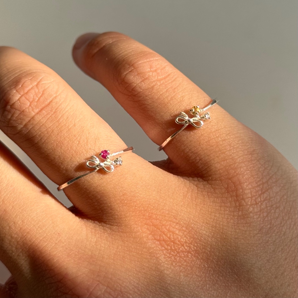 Moonsilver.bkk แหวนโบว์ Bow (Natural)