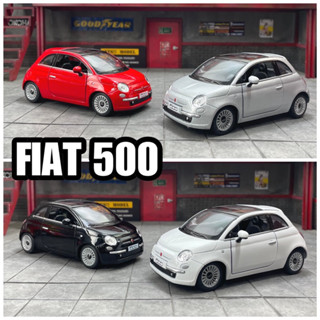 เฟียต500 โมเดลเฟียต Fiat 500 สเกล 1:28 ยี่ห้อ kinsmart fiat5…