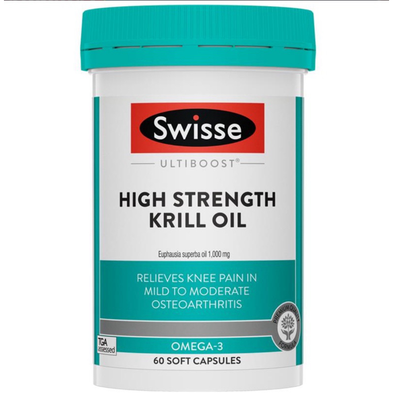 Swisse High Strength Krill Oil 60 Capsules Exclusive Size