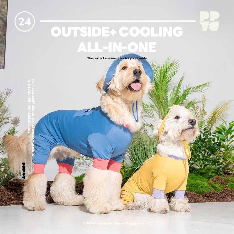 New ใหม่! Outside+ Cooling All in one ชุดเย็นคูลลิ่งสำหรับสัตว์เลี้ยง รุ่นจั้มสูท จากแบรนด์ Puppy gallery