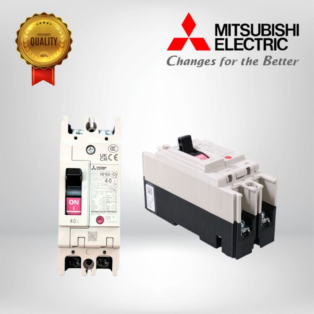 เบรกเกอร์มิตซูบิชิ 2P 32A 40A 50A 63A NF63-CV MCCB ของแท้100% mitsubishi