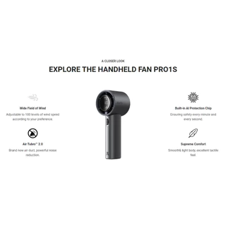 Jisulife พัดลมมือถือ รุ่น FA53 PRO1 S ความจุแบตเตอรี่ 5,000mAh