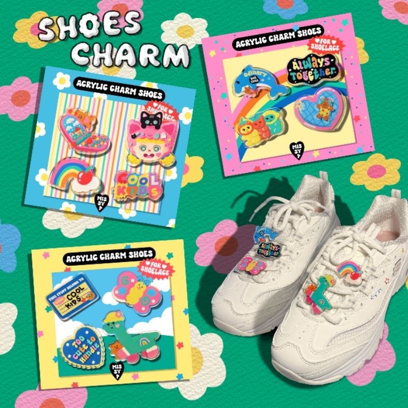 Acrylic Shoes Charm Pack**สำหรัลเชือกรองเท้า**