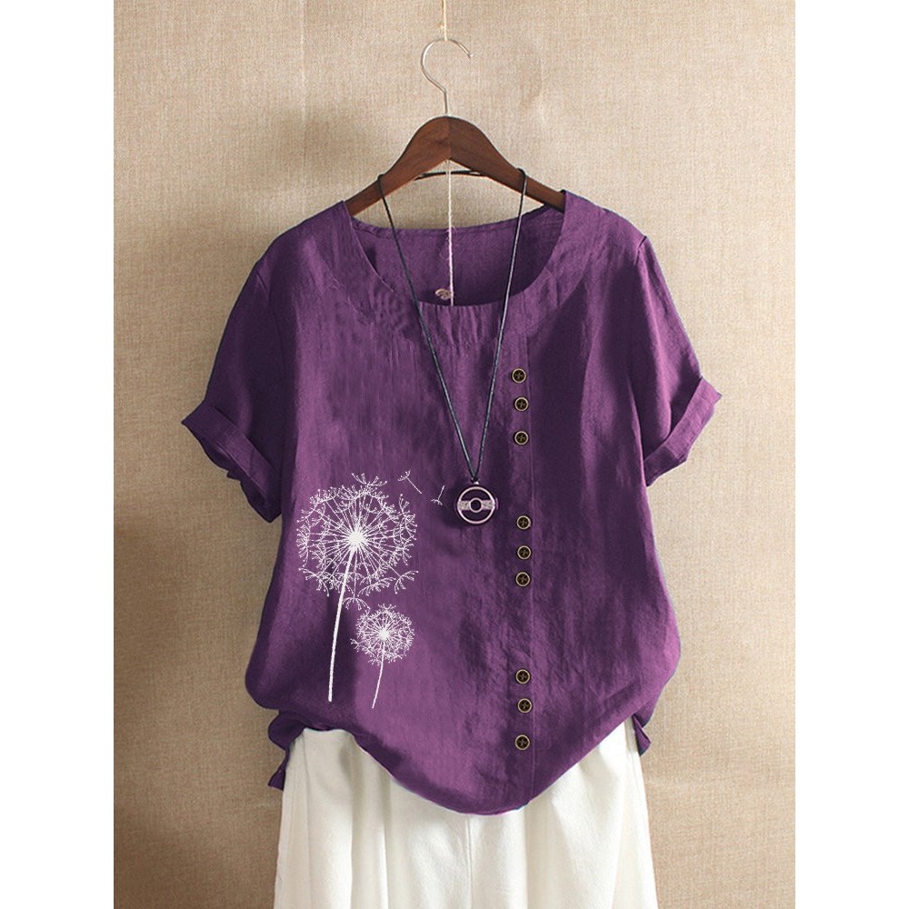 OHเสื้อดอกเฟืองฟู ปักลายดอกไม้ / 364-368
