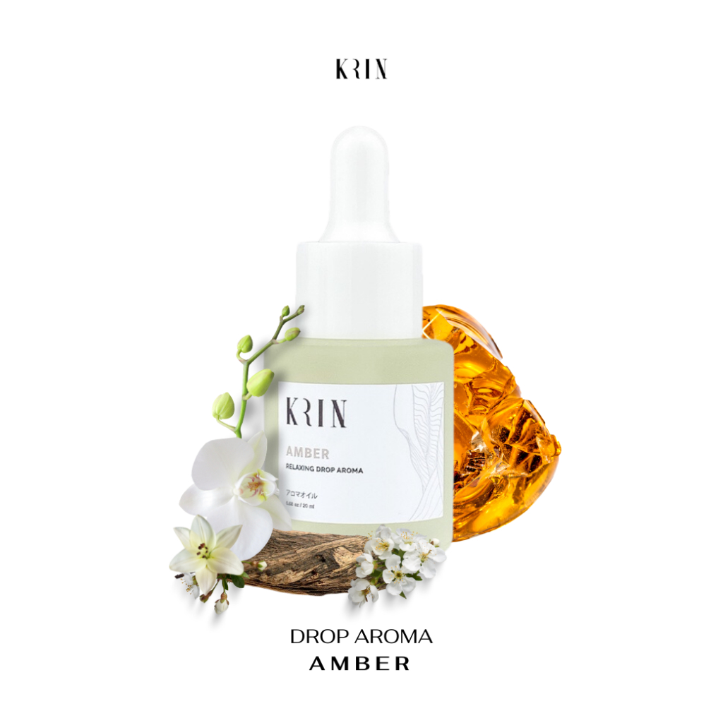 Krin Relaxing Drop aroma น้ำมันหอมระเหย (Amber)