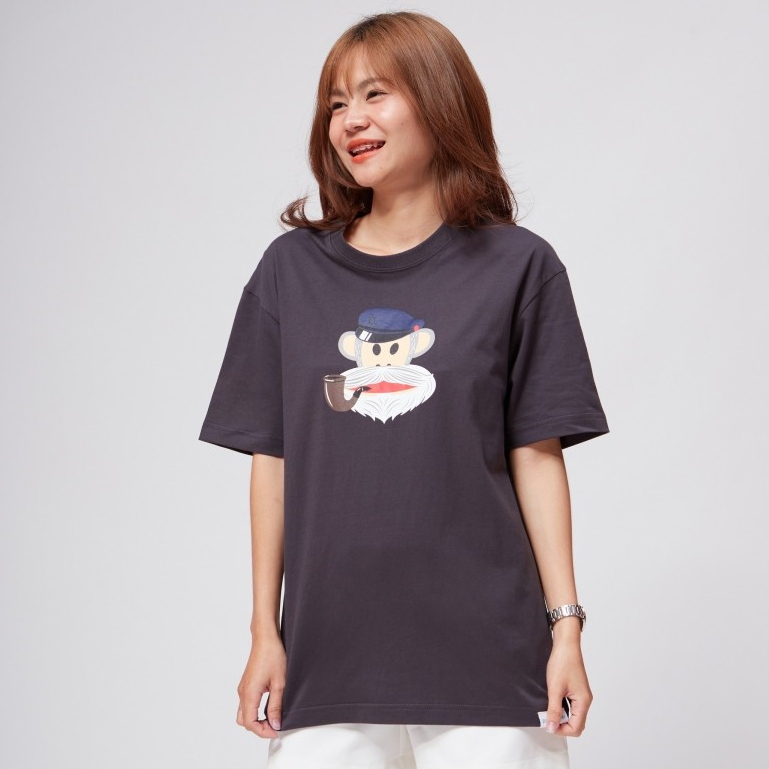 PAUL FRANK เสื้อยืด UNISEX CAPTAIN JULIUS SS TEE