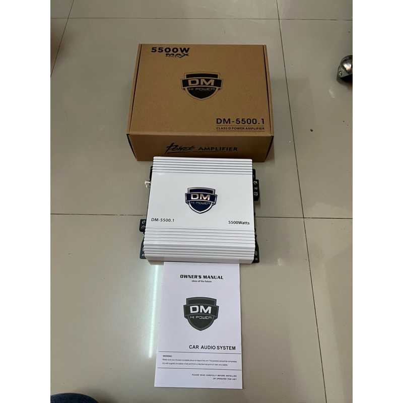 3795บาท แอมป์คลาสดี วงจรบราชิลจีนแท้ DM- 5500.1D ยี่ห้อ DM