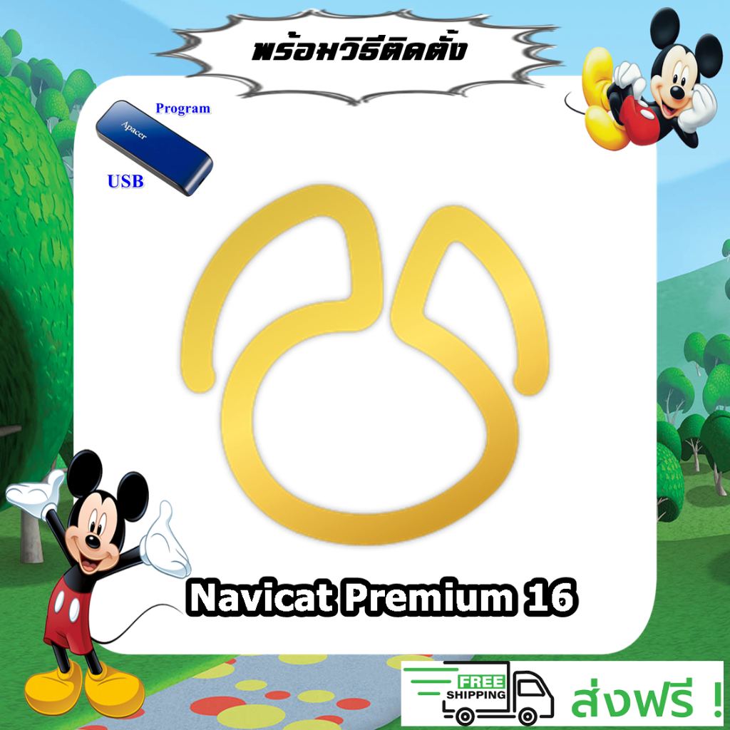 แฟลซไดร์ฟโปรแกรม Navicat Premium 16.3.8 | โปรแกรมจัดการฐานข้อมูล ถาวร พร้อมวิธีติดติดตั้ง