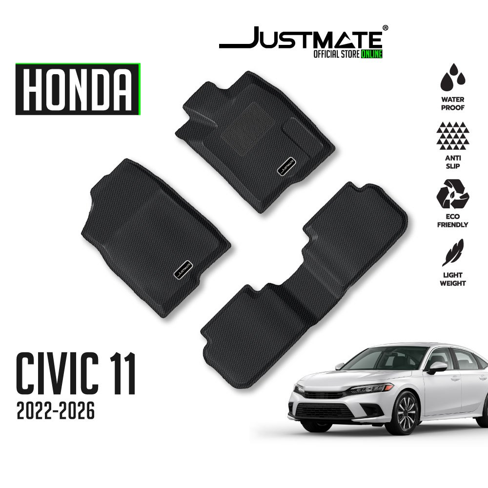 [JUSTMATE] HONDA พรมปูพื้นรถยนต์ CIVIC FE 2022 - 2026
