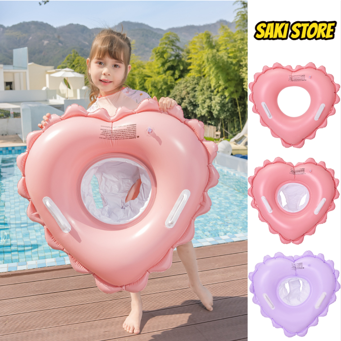 💕NEW💦Handle Love Swimming Ring  (XLH-207 / XLH-209) ห่วงยางเด็กเล็กน่ารัก ห่วงยางแฟนซีสวมขาเด็กรูปหัวใจ