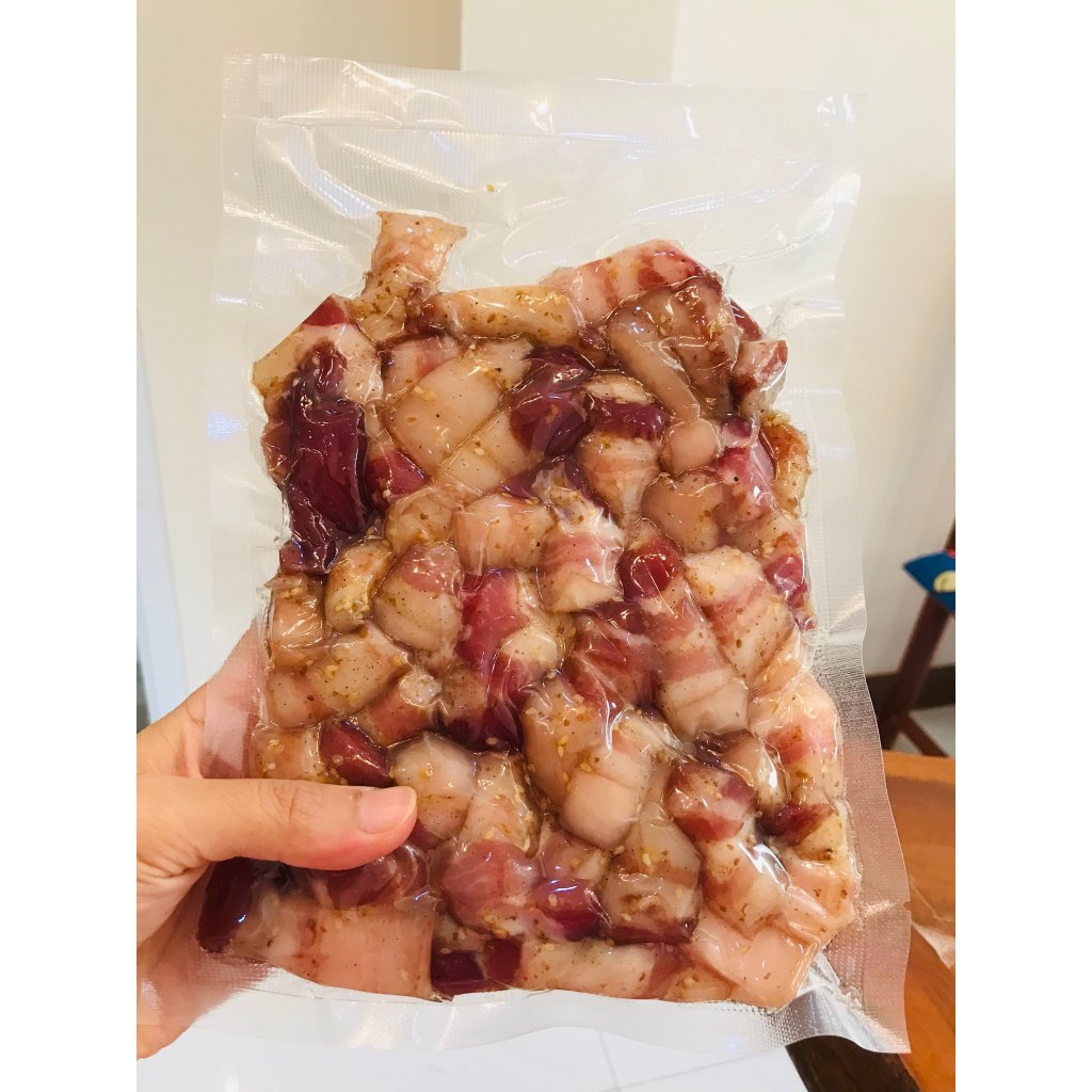 หมูสามชั้นแดดเดียว มีหนัง 250 500 1000 กรัม กรัม สด ใหม่ สะอาดไม่ใส่สารกันบูด
