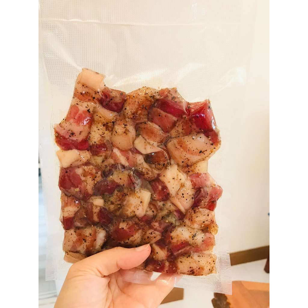 หมูสามชั้นแดดเดียวพริกไทยดำ มีหนัง 250 500 1000 กรัม สด ใหม่ สะอาด รสกลมกล่อม - รูปที่ 3