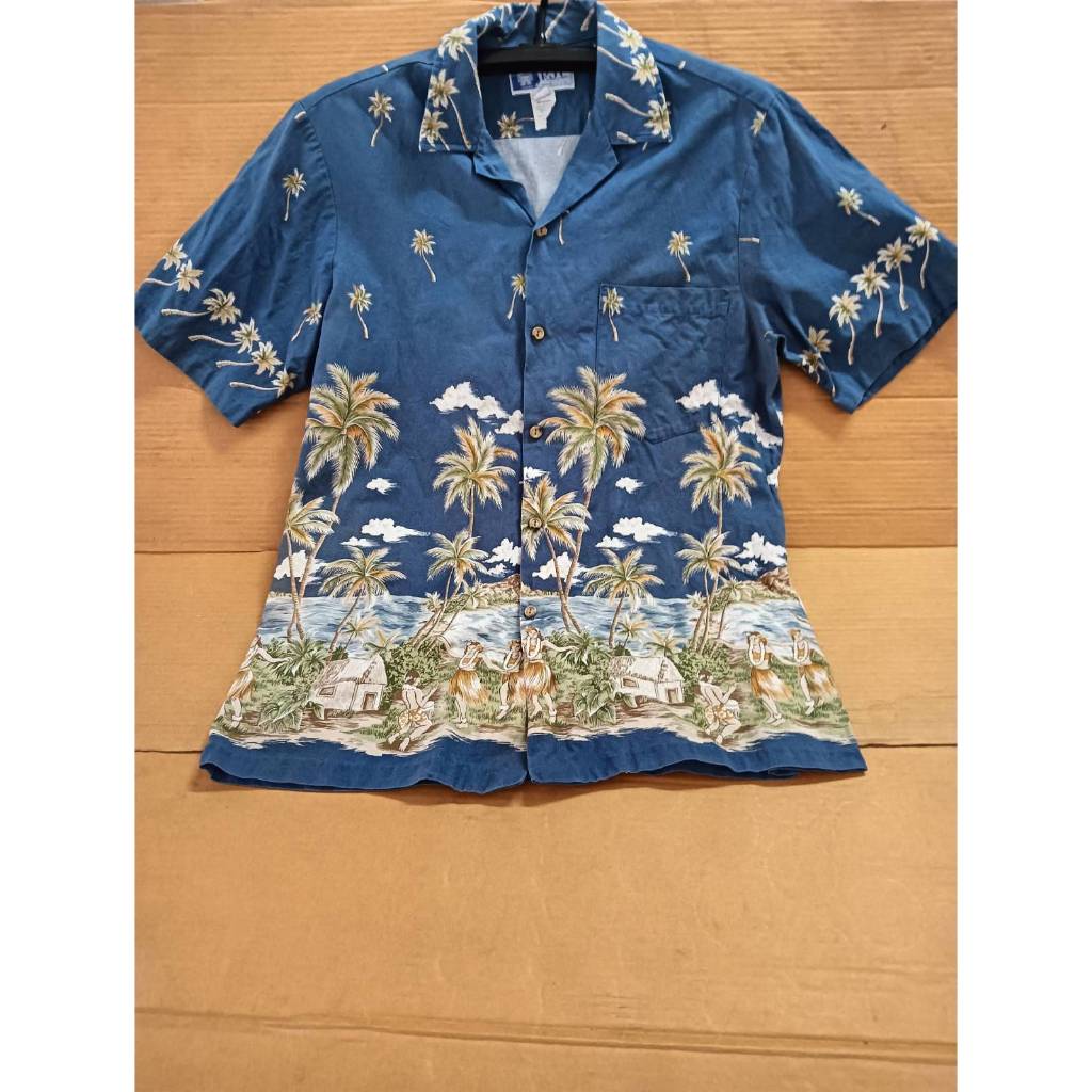 เสื้อฮาวาย vintage Hawaii RJC LTD. IN HAWAII USA. 100% COTTON SIZE M