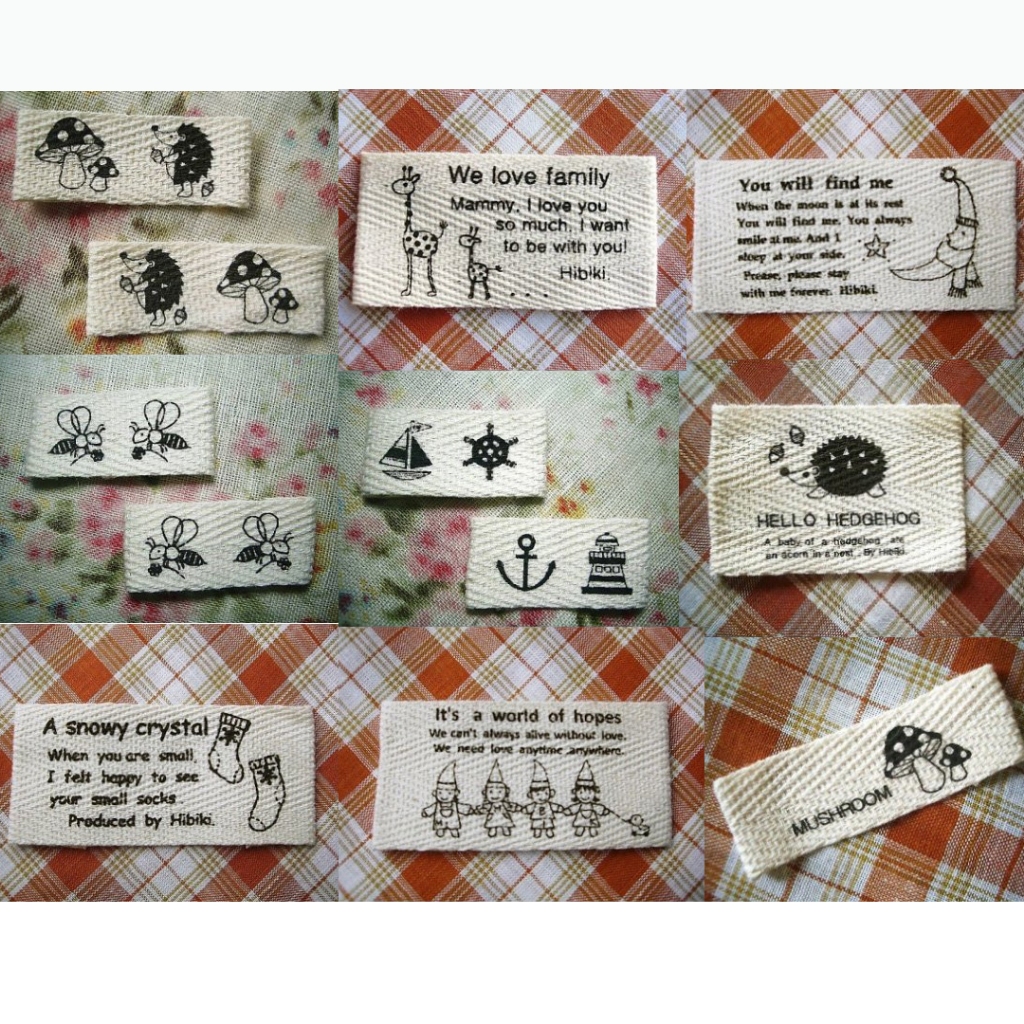ป้ายผ้า ป้าย tag cotton สำหรับตกแต่งงาน DIY ราคา/ชิ้น สินค้าญี่ปุ่นจึงราคาสูงนิดนึงนะคะ