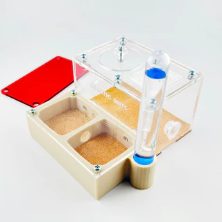 รังเลี้ยงมด 3D แนวนอน ขนาด M พร้อมหลอดทำความชื้น - Donatic Ants