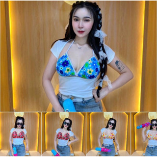 1.1 ✅ [ สินค้าพร้อมส่ง ] ชุดเซ็ต มีฟองน้ำ✅ เสื้อ2ชิ้น/เสื้อ2…