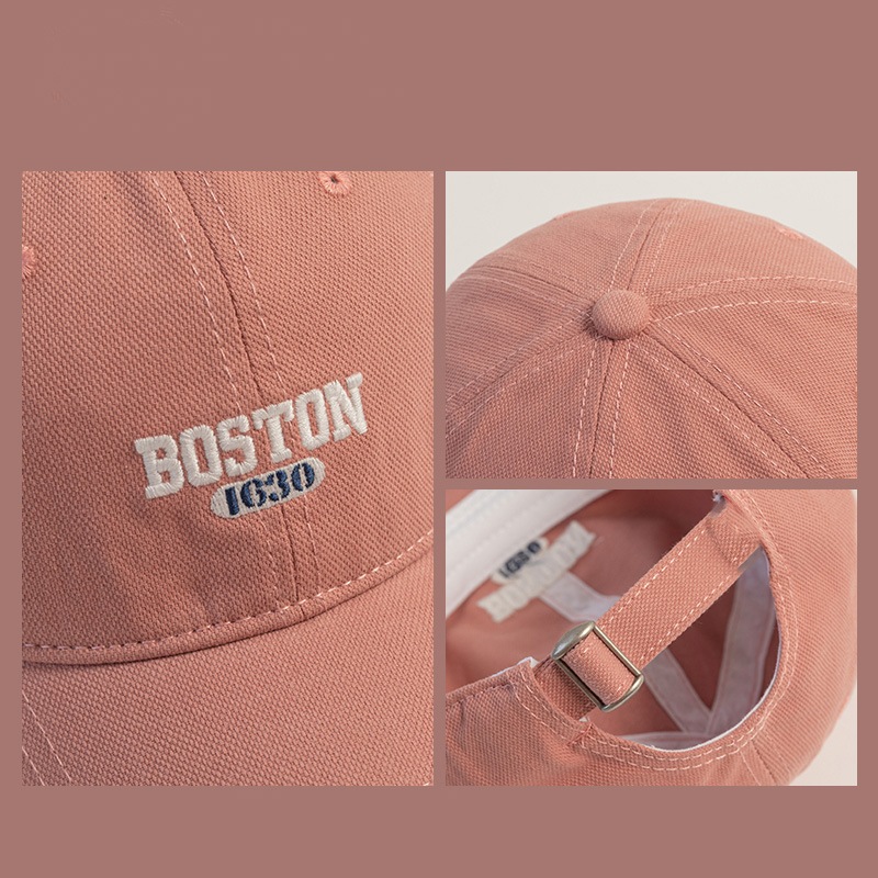 [W0162] หมวกแก๊ป ปัก BOSTON 1630 สีพื้น มี 11 สี  ใส่ได้ทุกเพศ แนวสตรีท หมวกเบสบอล - รูปที่ 6