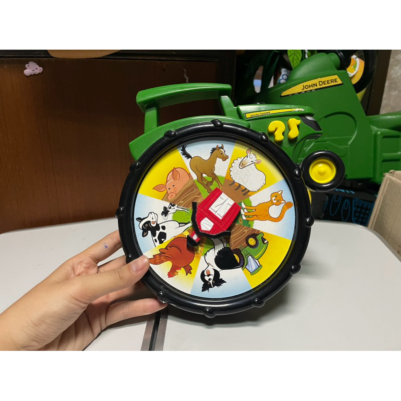 (JD5) John deere ของเล่นสำหรับเด็ก หมุนวงล้อ หายากมาก