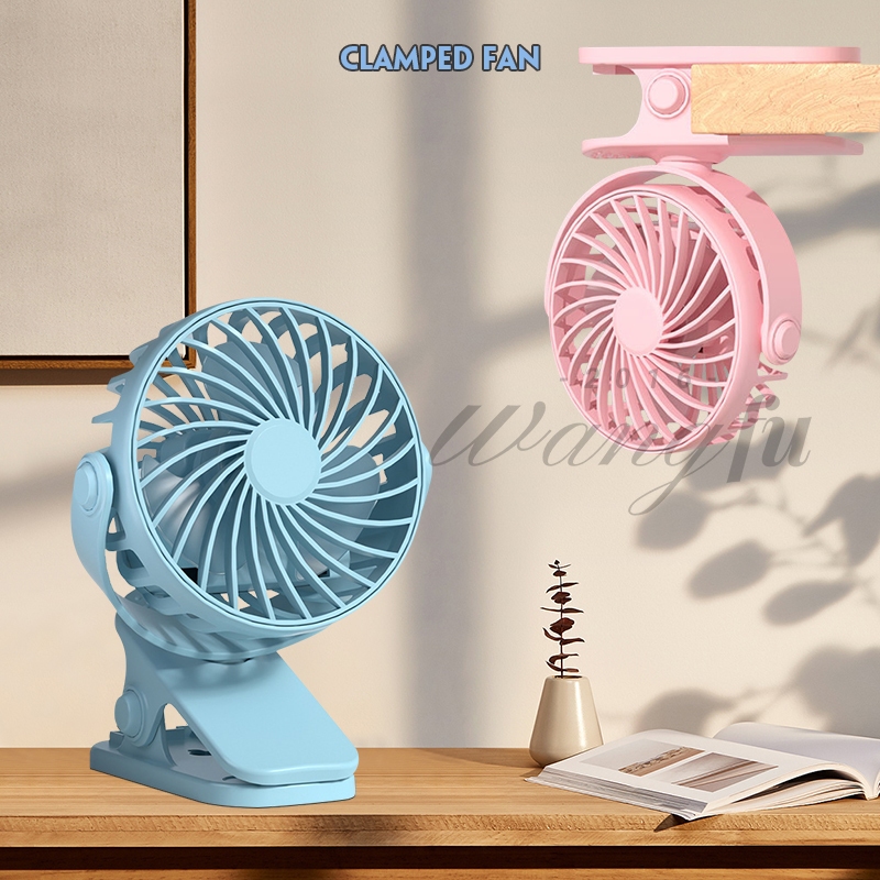 พัดลมตั้งโต๊ะไฟฟ้า ขนาดเล็ก ชาร์จ USB แบบเงียบ Small Fan พัดลมตั้งโต๊ะทำงาน สํานักงาน C00026