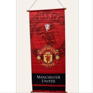 ธงแขวนทีมแมนยู⚽️ขนาดกว้าง39cm.สูง90cm.พร้อมสายแขวนผนัง🌍งานสว…