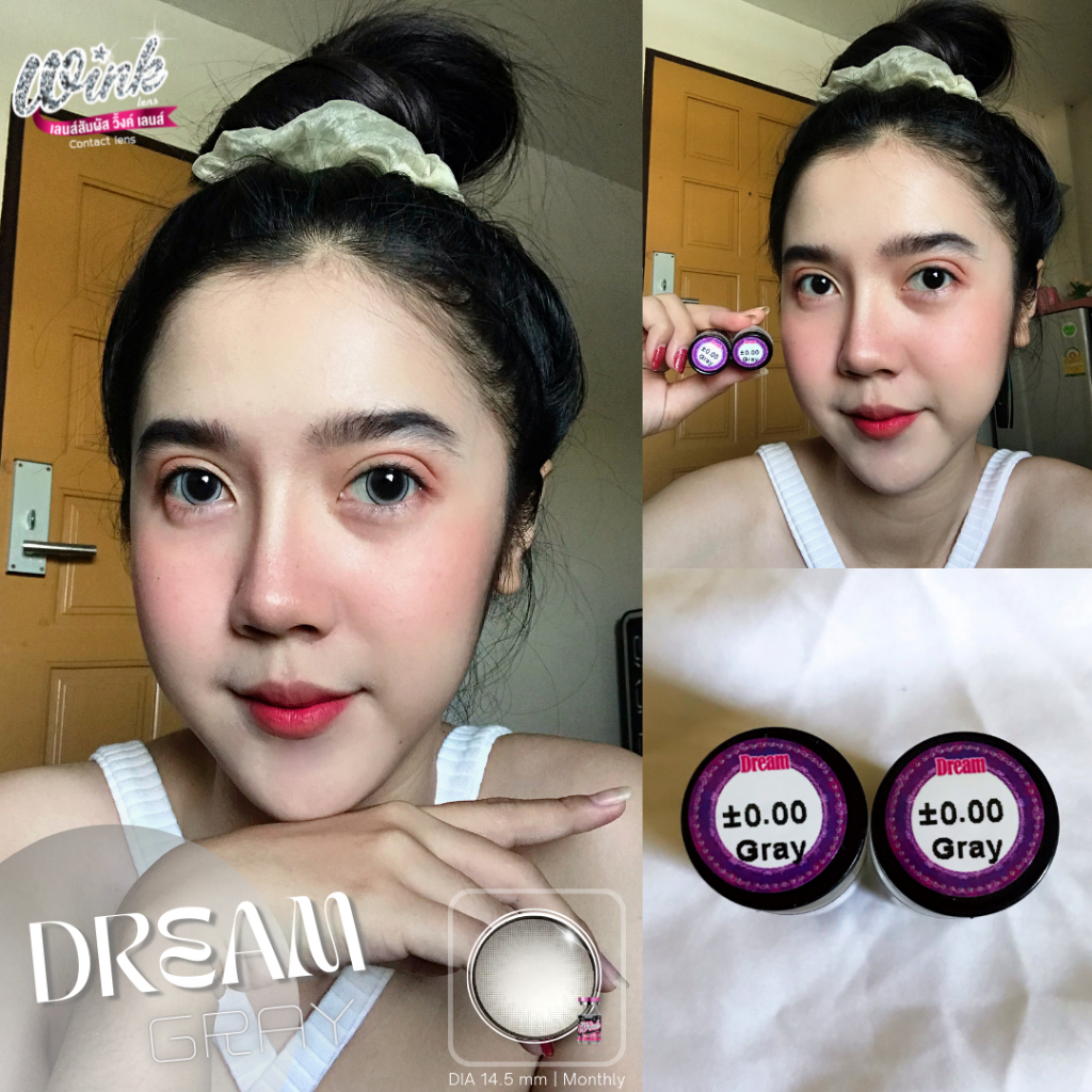 **มีค่าสายตา** Dream-wink-คอนแทคเลนส์รายเดือนเลนส์ตาโต ราคา ถูกที่สุด ดีลบีเคเค แกลเลอรีภาพที่ 2