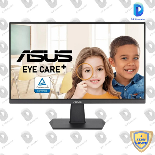 MONITOR (จอมอนิเตอร์) ASUS VA24EHF - 23.8" IPS FHD 100Hz สินค้าใหม่ ประกัน 3 ปี