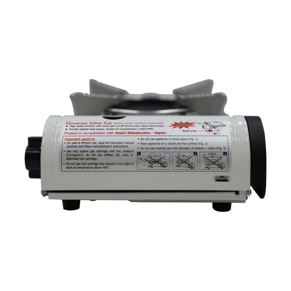 LUCKY FLAME เตาแก๊สกระป๋อง รุ่น LF-90 mini ระบบนิรภัย พร้อมกระทะปิ้งย่าง รุ่น CB-A-YPS ขนาด 27.5 ซม. - รูปที่ 4