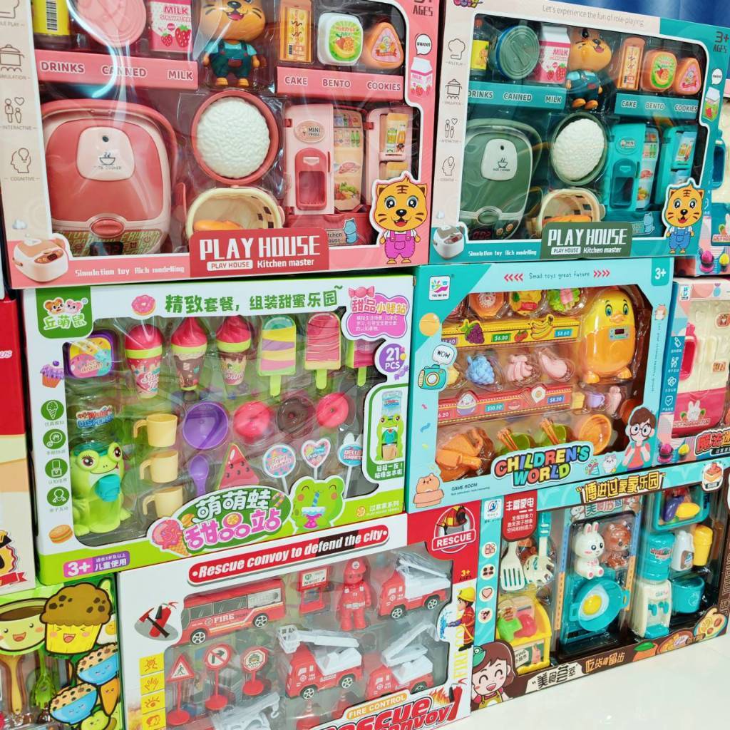 ของเล่นจับฉลากปีใหม่ มีหลายแบบให้เลือก ของเล่นครัวจำลอง ของเล่นอาหารโมเดล