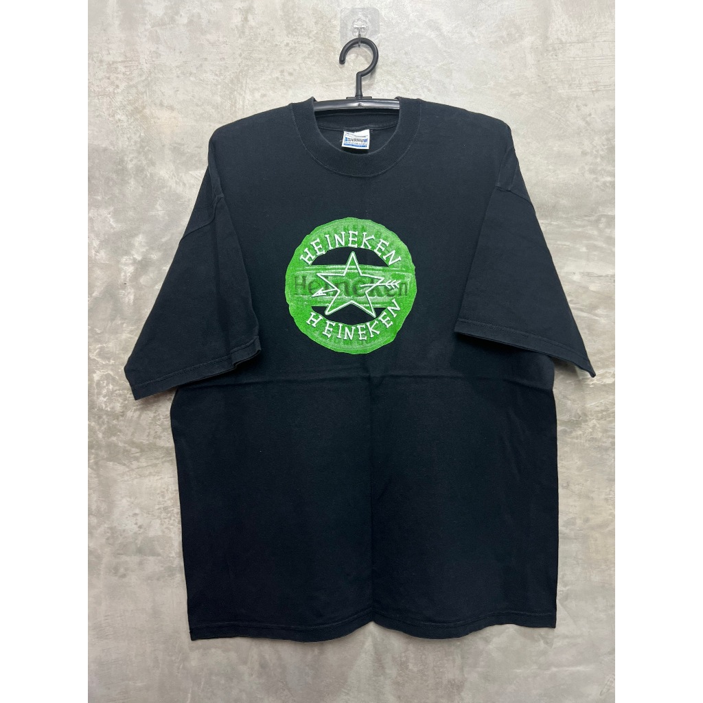 (XL) เสื้อยืดวินเทจ Heineken 90s