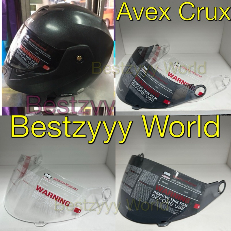 อะไหล่หมวกกันน็อก Avex CRUX ( ชิวหน้าใส , ชิวหน้าฟิล์ม )