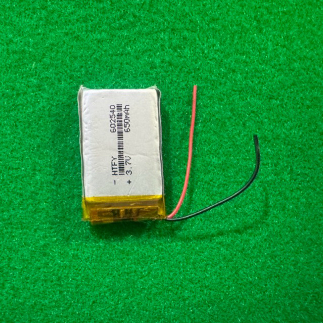 แบตเตอรี่3.7v650mah(602540)