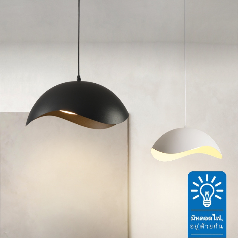Ceiling lamp ร้านอาหารนอร์ดิกโคมระย้าที่ทันสมัยเรียบง่ายสร้างสรรค์จานบินโคมไฟเกาะออกแบบโต๊ะรับประทานอาหารบาร์คาเฟ่โคมไฟ