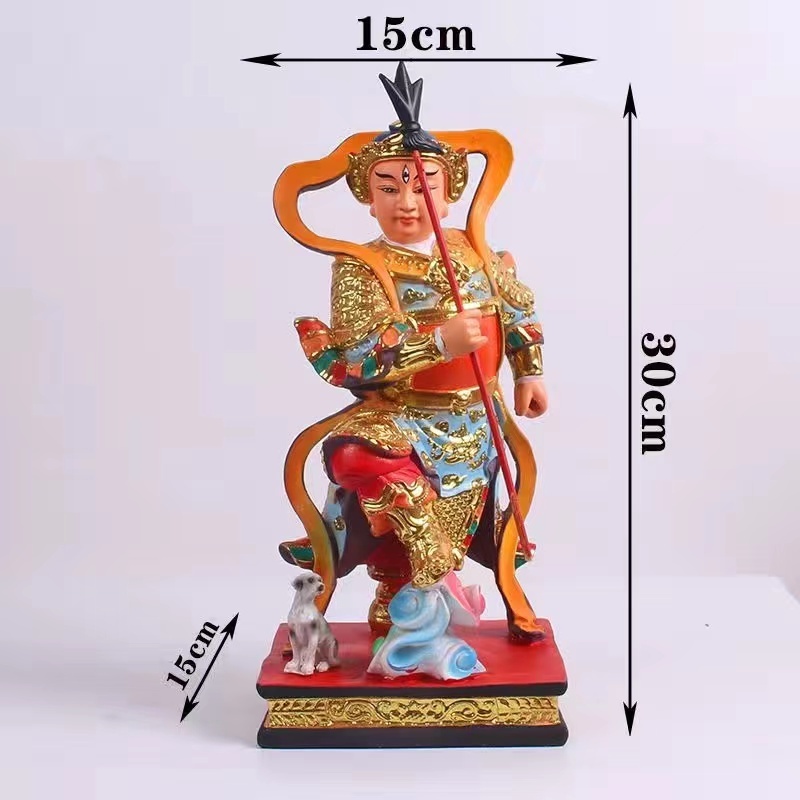 %!จิโร่พระเจ้าเจ้าม้า12นิ้วรูปปั้นที่แท้จริงบรรพบุรุษฮงมิถุนายนเดิมพันพระเจ้าฮันซินนรกเจ้าสติกเกอร์สีทองบูชาเรซิน
