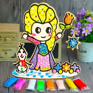 พร้อมส่ง ดินโฟม wooden foam clay กระดานแปะเม็ดโฟม diy ระบายสีแผ่นไม้ ดินปั้น ของเล่นเสริมพัฒนาการ