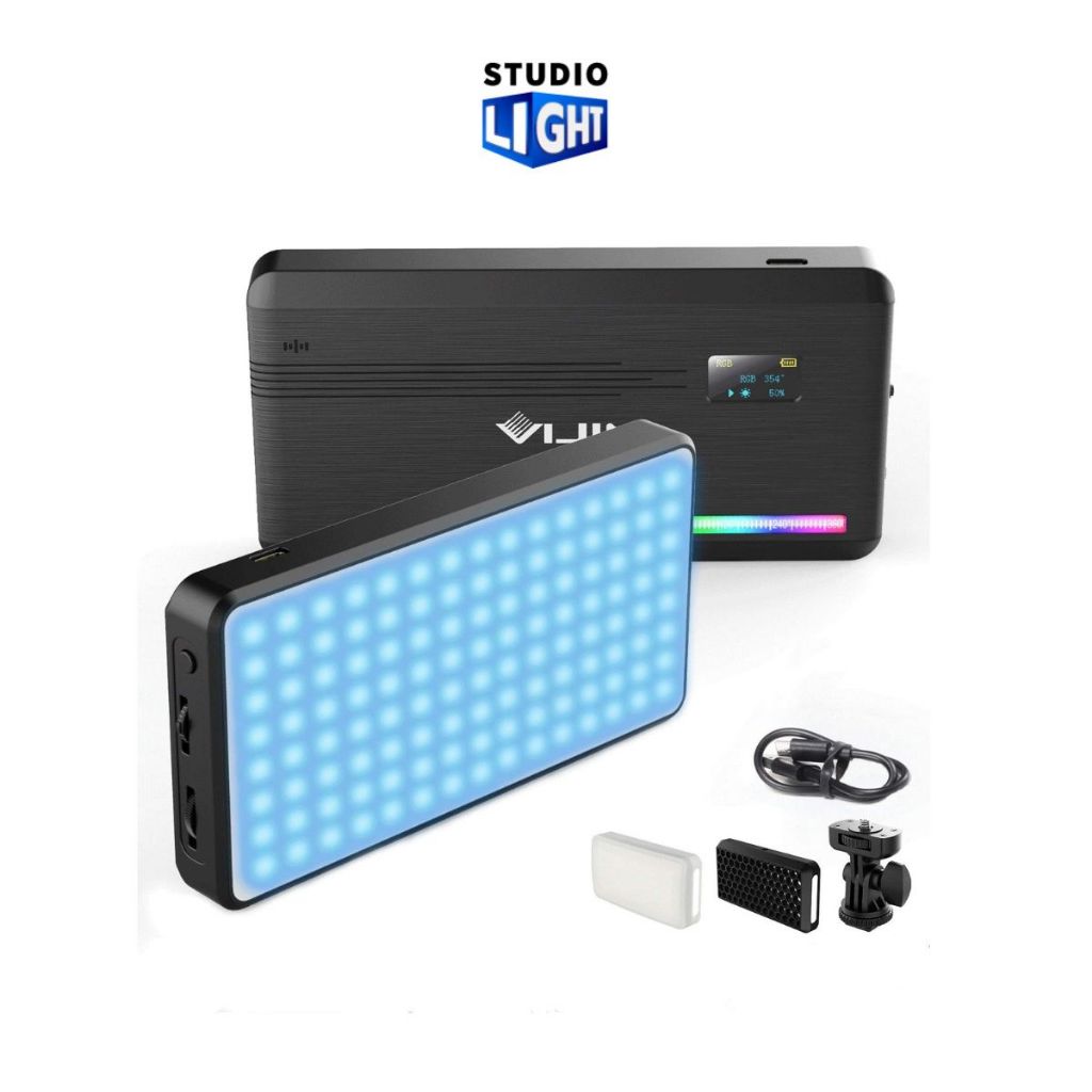 Ulanzi VIJIM VL196 RGB Mini LED Video Light ไฟถ่ายภาพ ถ่ายวีดีโอ มีแบตเตอรี่ในตัว ปรับสีไฟได้ 360 สี