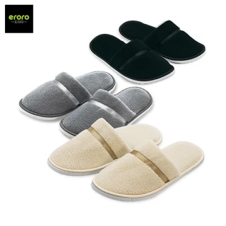 ERORO รองเท้าใส่ในบ้าน อุ่นใส่สบาย slipper รองเท้าโรงแรม สไตล์เรียบหรู