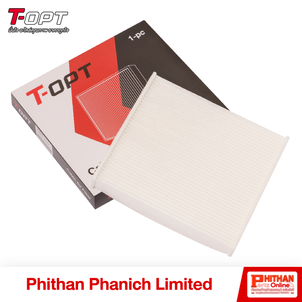 ไส้กรองอากาศเครื่องปรับอากาศ โตโยต้า CABIN AIR FILTER TOYOTA VIOS VIGO 2WD&4WD T-OPT