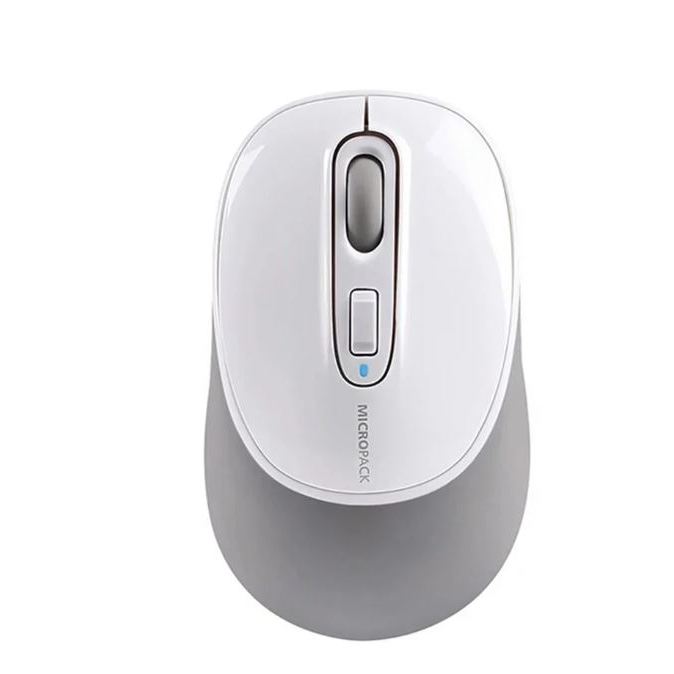 MOUSE (เมาส์ไร้สาย) MICROPACK MP-746W SILENT DUAL MODE BLUETOOTH 4.0 WIRELESS MOUSE (WHITE)