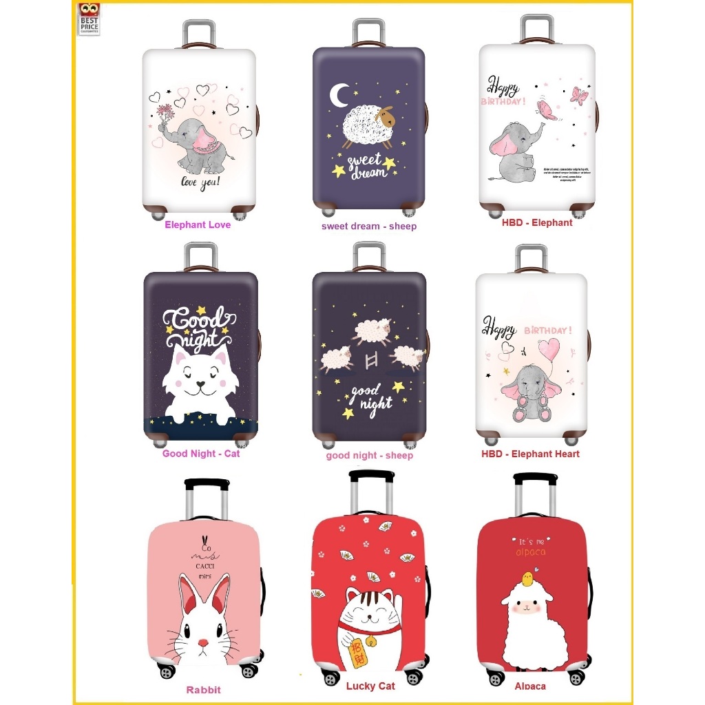 **Best price** ผ้าคลุมกระเป๋าเดินทาง Animate group (มีซิปซ่อนสำหรับเปิดหูหิ้วซ้ายและขวา)