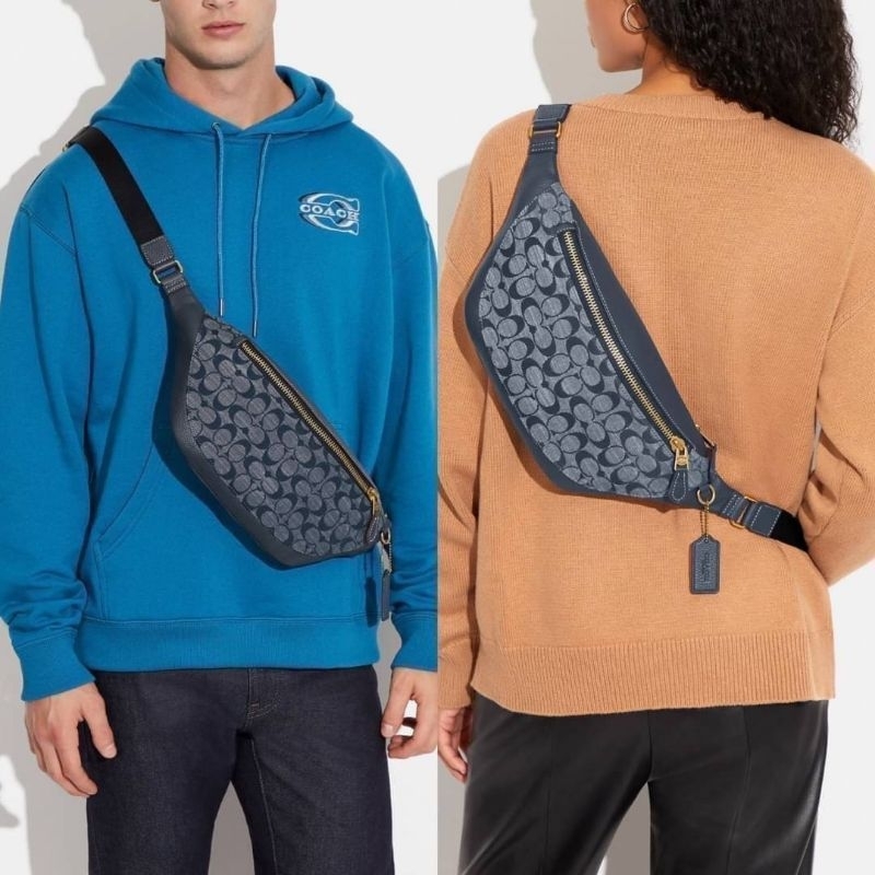 💥กระเป๋าคาดอก New Coach Warren Belt Bag(ใบใหญ่)คาดอกคาดเอว มี3 สีหล่อมาก#beltbag #ชาย⭐️🦈🐼📍🎱