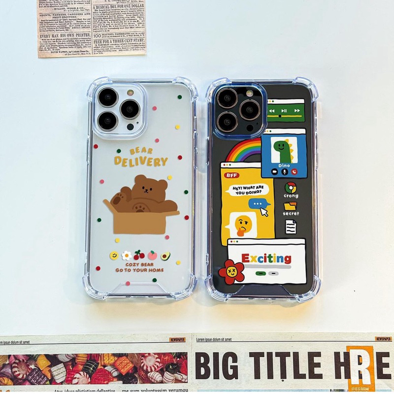 เคสสำหรับไอโฟน สินค้าพร้อมส่ง มีครบรุ่น ลายน้องหมี