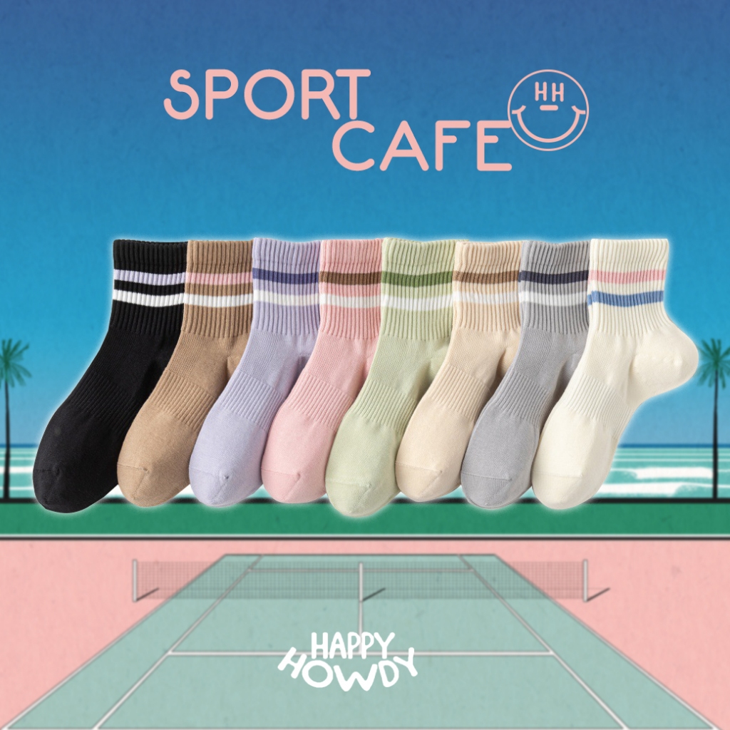 Happy Howdy ถุงเท้าลดกลิ่น รุ่น Sport Cafe