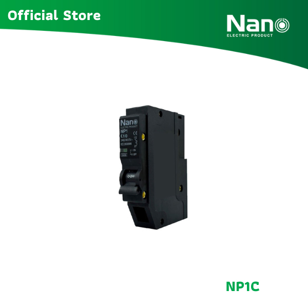 NANO เซอร์กิตเบรกเกอร์ปลั๊กออน (Plug-on) 1Pole 6kA รุ่น NP1C