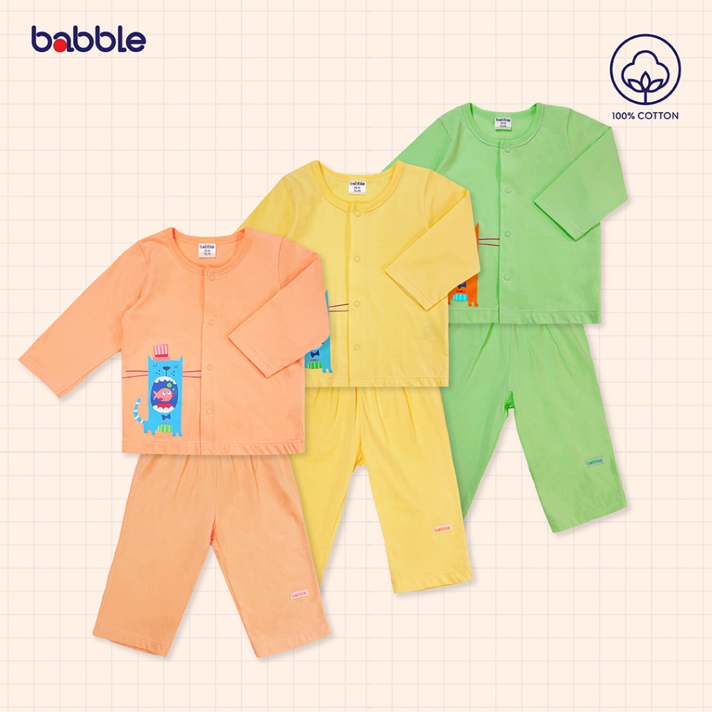 Babble ชุดนอนเด็ก ชุดเซตเด็ก อายุ 6 เดือน ถึง 2 ปี คอลเลคชั่น Good day (Bsl)