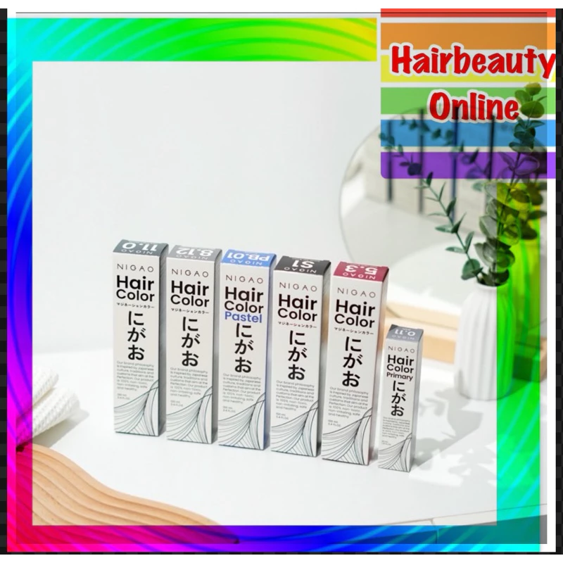 #Nigao Hair Color สีนิกาโอะ 100 ml.(+ไฮโดรเย่น150mlตามคำแนะนำของนิกาโอะ) สีผมสวย