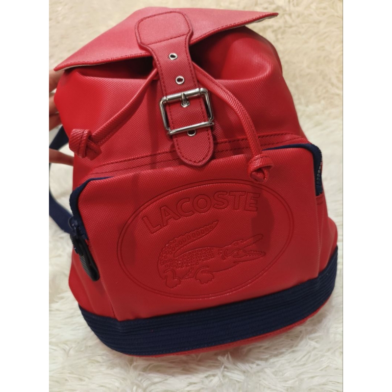 กระเป๋าเป้สะพายหลัง สีแดง Lacoste